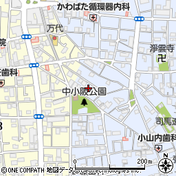 大阪府東大阪市下小阪1丁目15周辺の地図