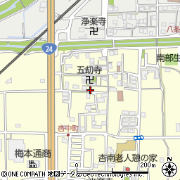 奈良県奈良市杏町317周辺の地図