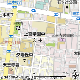 大阪府大阪市天王寺区上之宮町5周辺の地図