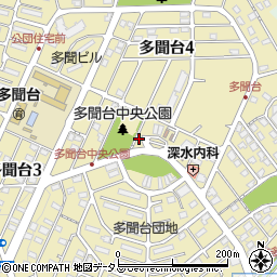 兵庫県神戸市垂水区多聞台周辺の地図
