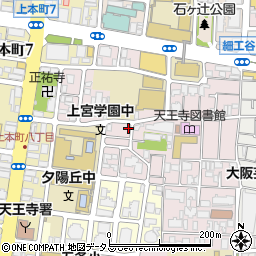 大阪府大阪市天王寺区上之宮町5-1周辺の地図