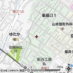 兵庫県明石市東藤江周辺の地図