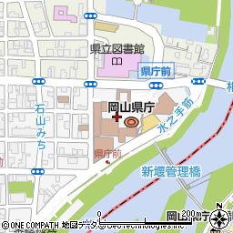 岡山県庁　保健福祉部長寿社会課国民健康保険班周辺の地図