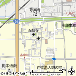 奈良県奈良市杏町314周辺の地図