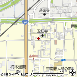 奈良県奈良市杏町325周辺の地図