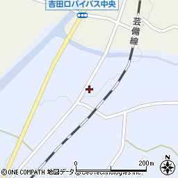 広島県安芸高田市甲田町上小原1211周辺の地図