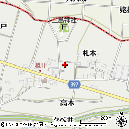 愛知県田原市相川町札木20周辺の地図