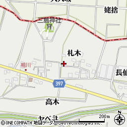 愛知県田原市相川町札木24周辺の地図