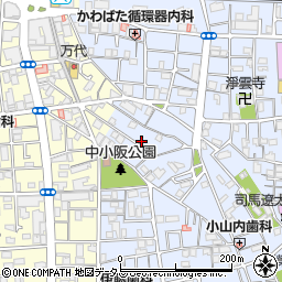 大阪府東大阪市下小阪1丁目14-23周辺の地図