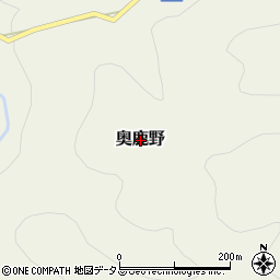 三重県伊賀市奥鹿野周辺の地図
