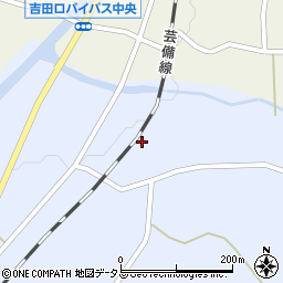 広島県安芸高田市甲田町上小原1120周辺の地図