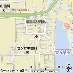 奈良県奈良市売間町周辺の地図