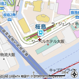 JR桜島駅周辺の地図