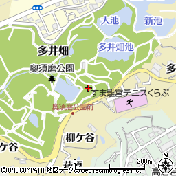 兵庫県神戸市須磨区多井畑小松ケ内周辺の地図