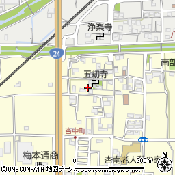 奈良県奈良市杏町324周辺の地図