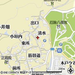 兵庫県神戸市須磨区多井畑清水21周辺の地図