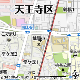 大阪市立桃陽小学校周辺の地図