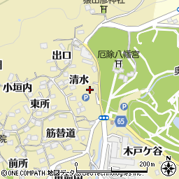 兵庫県神戸市須磨区多井畑清水17周辺の地図