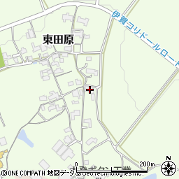 三重県名張市東田原2175周辺の地図