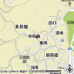 兵庫県神戸市須磨区多井畑小垣内周辺の地図