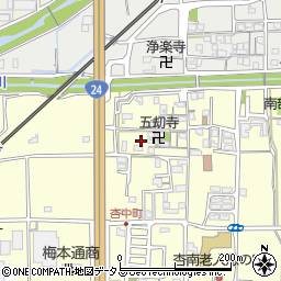 奈良県奈良市杏町323周辺の地図