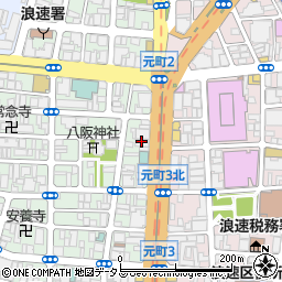 ホテル金波楼大阪営業所周辺の地図