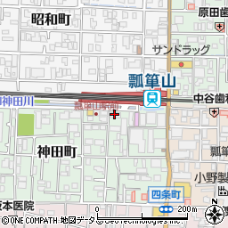 アパマンショップ瓢箪山店周辺の地図