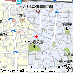 大阪府東大阪市下小阪1丁目14-26周辺の地図