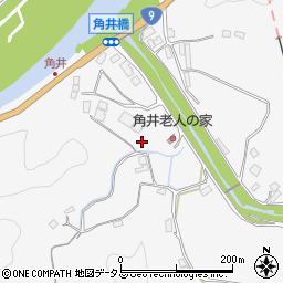 島根県益田市須子町角井周辺の地図