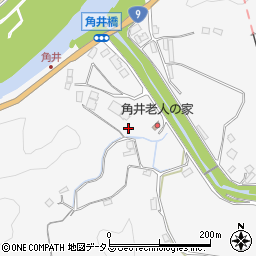 島根県益田市須子町（角井）周辺の地図
