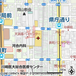 中国銀行天満屋岡山店 ＡＴＭ周辺の地図
