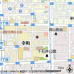 岡山県岡山市北区幸町4-22周辺の地図