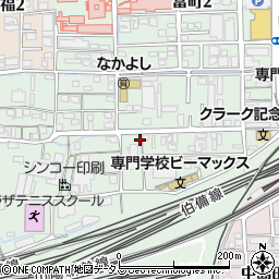 岡山県岡山市北区島田本町周辺の地図
