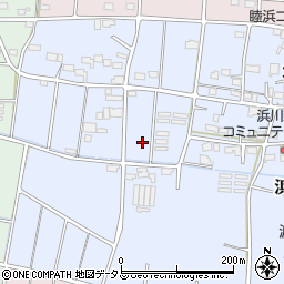 静岡県掛川市浜川新田周辺の地図