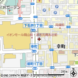西日本シティ銀行岡山支店 ＡＴＭ周辺の地図