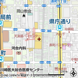 株式会社天満屋　岡山店地階惣菜京樽周辺の地図