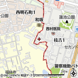坪井酒店周辺の地図