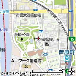 大阪府大阪市浪速区久保吉周辺の地図