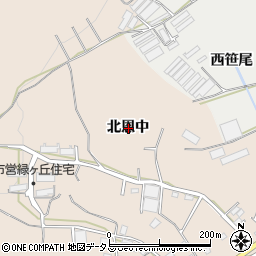 愛知県田原市加治町北恩中周辺の地図