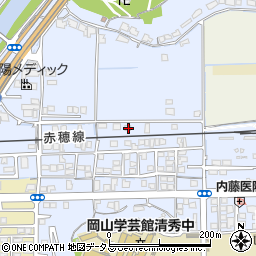 岡山県岡山市東区浅越822周辺の地図
