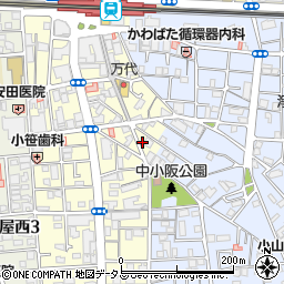 大阪府東大阪市小阪本町1丁目12-19周辺の地図