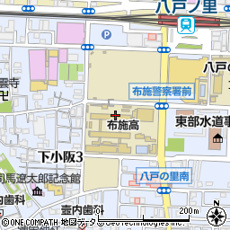 大阪府東大阪市下小阪周辺の地図