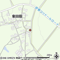 三重県名張市東田原2188周辺の地図