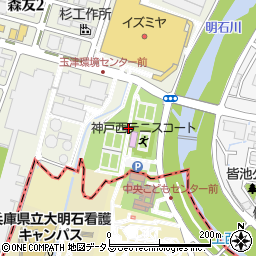 兵庫県神戸市西区玉津町森友周辺の地図