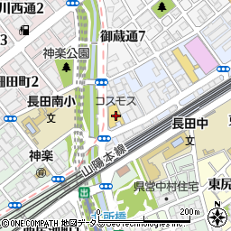 ドラッグストアコスモス菅原通店周辺の地図