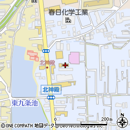 タイムズカー奈良店周辺の地図