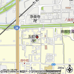 奈良県奈良市杏町357周辺の地図