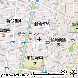 ハーモニーテラスＩＫＩアイランド新今里周辺の地図