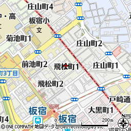 〒654-0012 兵庫県神戸市須磨区飛松町の地図