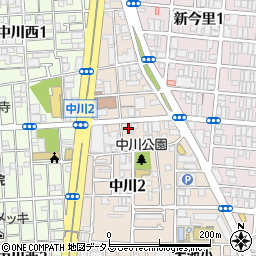 ＯｎｅＰａｒｋ中川駐車場周辺の地図